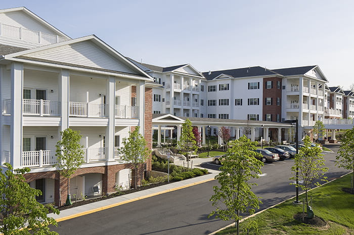 The outside of Brightview Randolph in Randolph