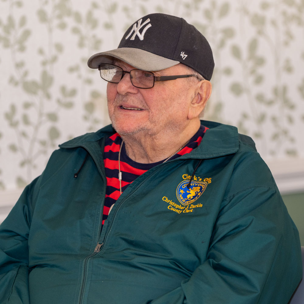 Happy senior resident at Lester Senior Living in New Jersey