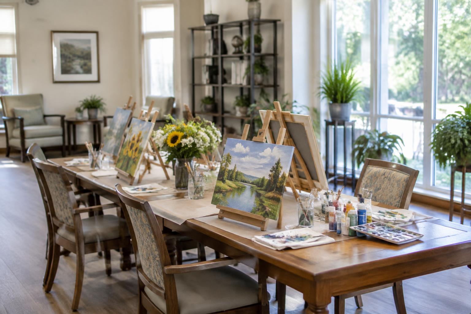 The art room at Dov Luxury Living