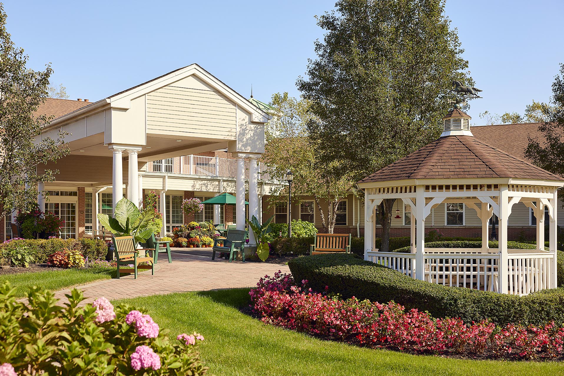 The outside of Brandywine Living at Reflections at Colts Neck in Colts Neck