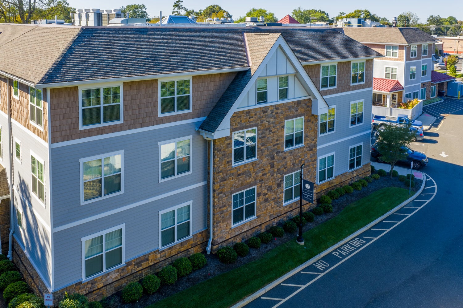 The outside of Arbor Terrace Monmouth in Shrewsbury