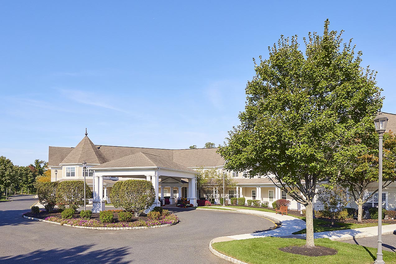The outside of Brandywine Living at Reflections in Brick