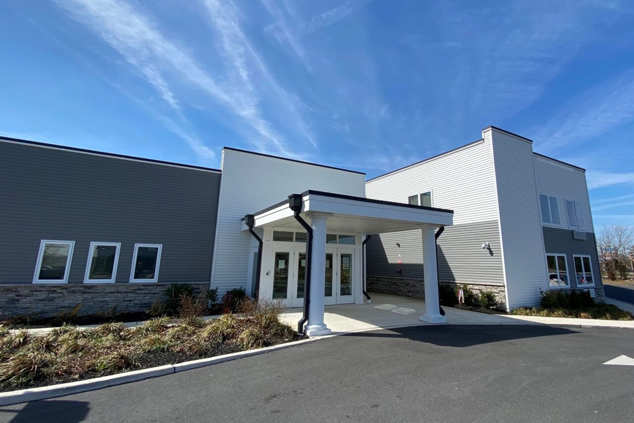 The outside of New Standard Senior Living at Egg Harbor Township in Egg Harbor Township