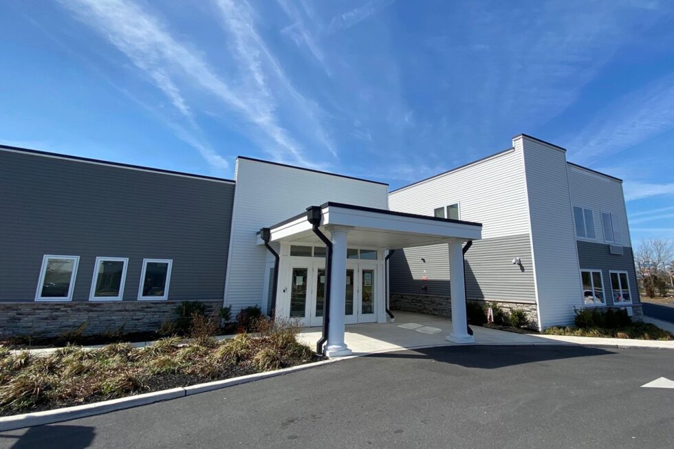 The outside of New Standard Senior Living at Egg Harbor Township in Egg Harbor Township